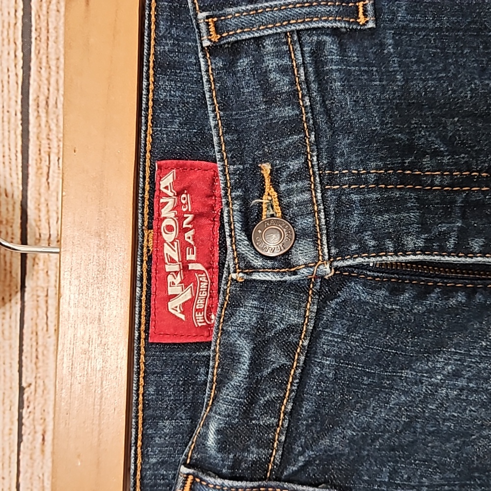 💟 Arizona Men's 33×32 Denim Blue Jeans - Picture 3 of 6